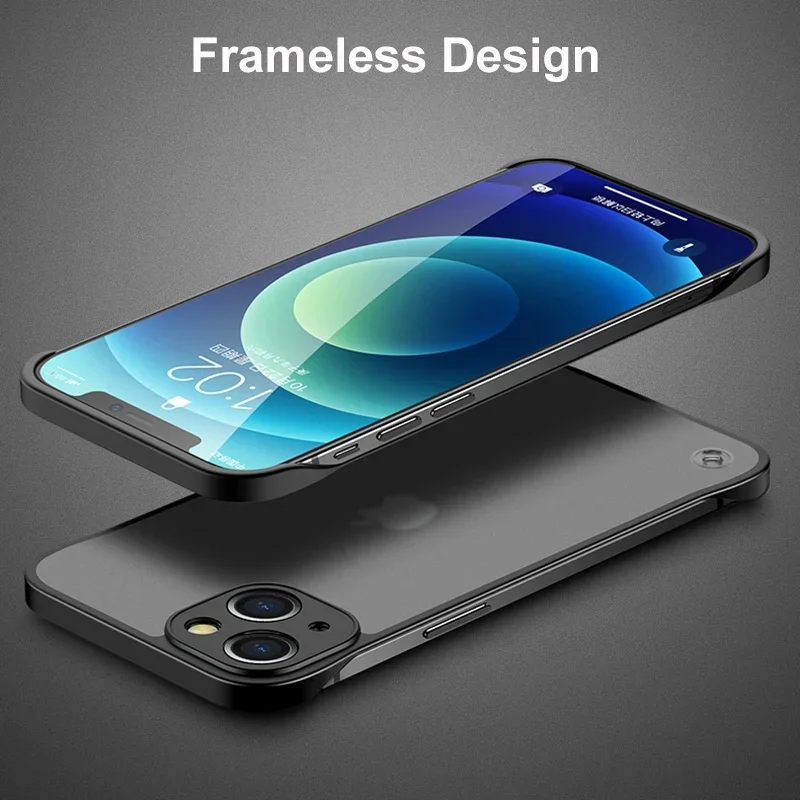 Para iphone 16 15 14 pro max u - Ultra Thin Frameless Phone Cover avaliação e preço