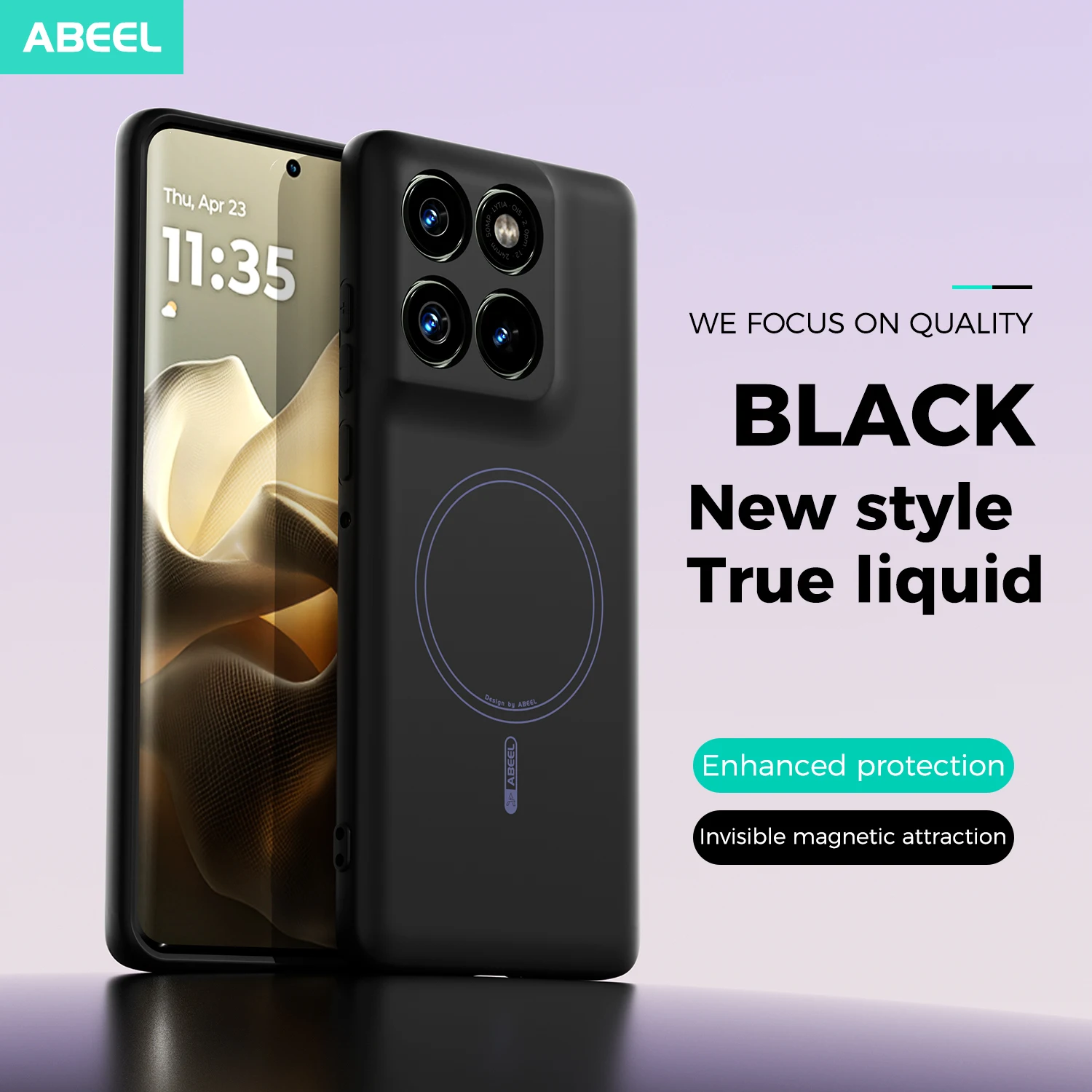 Capa de telefone oficial para  - Liquid Silicone Magnetic Phone Case avaliação e preço